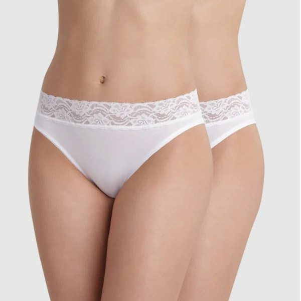 Lot de 2 culottes blanches Plus Féminine