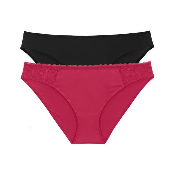 Lot de 2 culottes rouge/noir Dorina