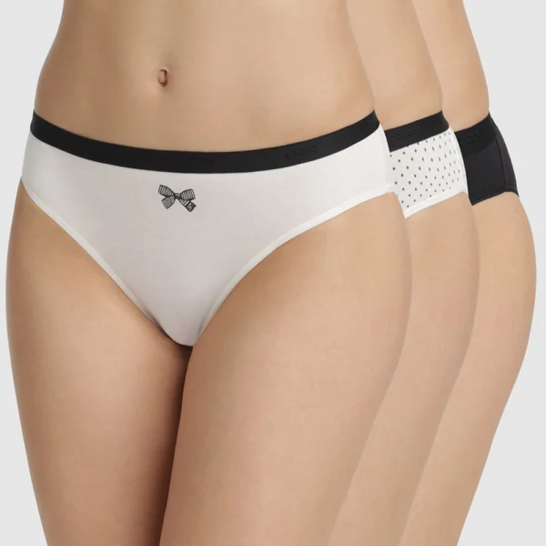 Lot de 3 culottes coton noires