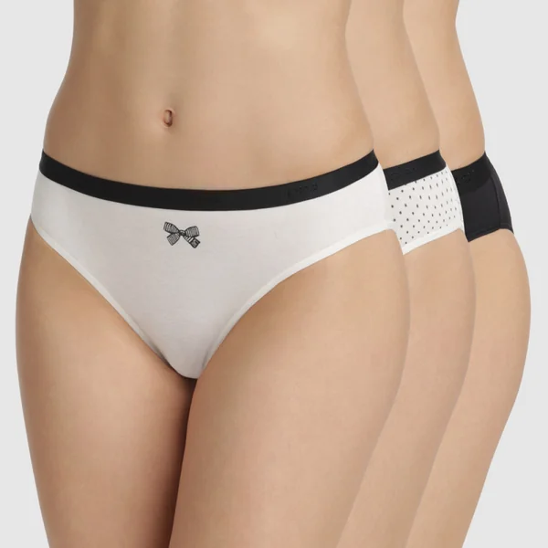 Lot de 3 culottes coton noires
