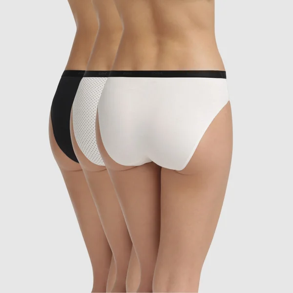 Lot de 3 culottes coton noires