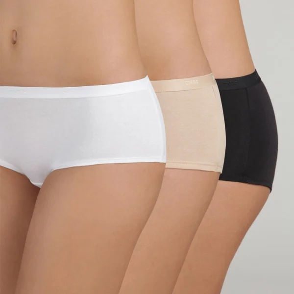 Lot de 3 Slip blanc, beige et noir
