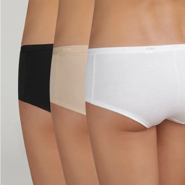 Lot de 3 Slip blanc, beige et noir