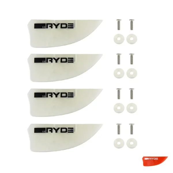LOT DE 4 AILERONS DE TWINTIP UNIVERSEL RYDE 5CM