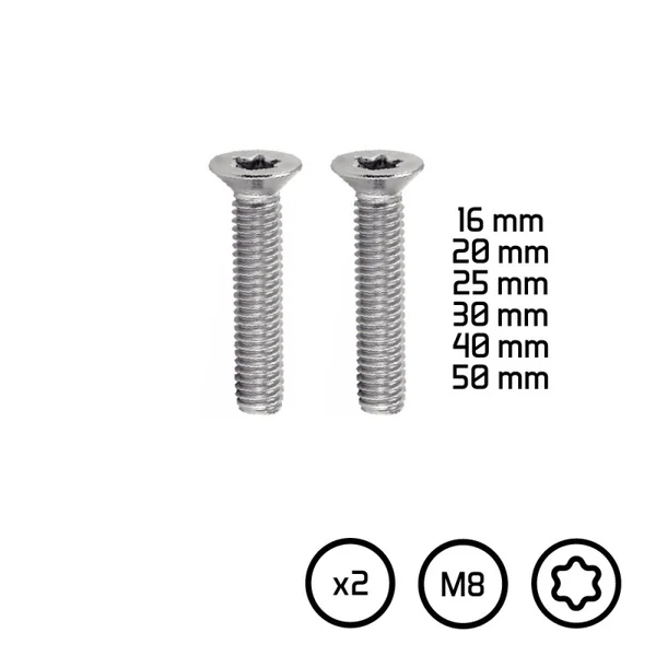 LOT DE 4 TRACK NUTS POUR FOIL AVEC VISSERIE - M8