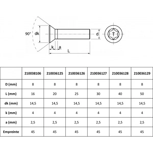 LOT DE 4 TRACK NUTS POUR FOIL AVEC VISSERIE - M8
