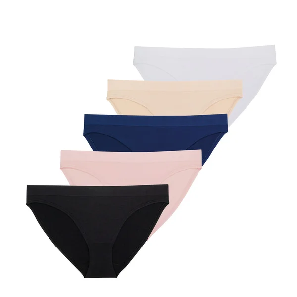 Lot de 5 culottes classiques Noir/Rose/Bleu/Nude/Blanc Dorina