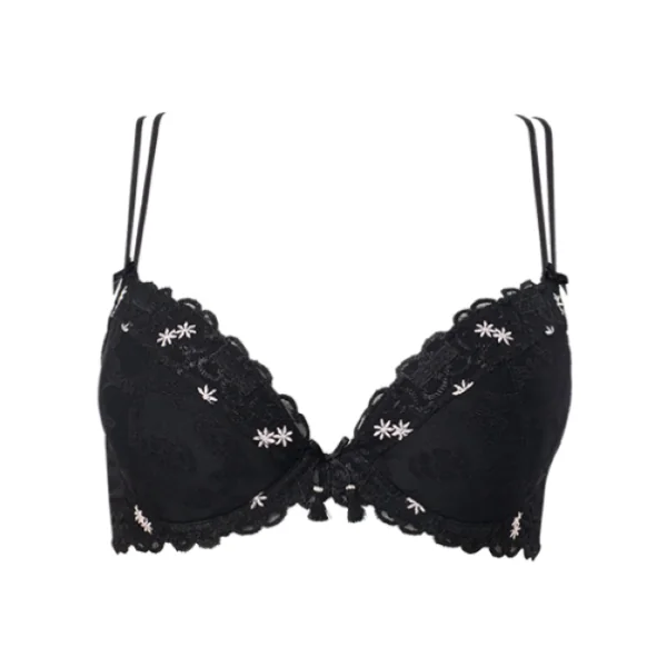 Louisa Bracq Marie-Antoinette noir soutien-gorge push up
