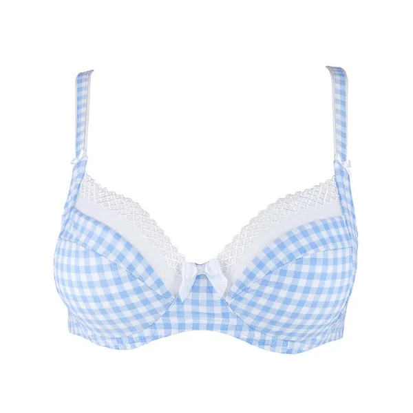 Louisa Bracq So Vichy bleu/blanc set