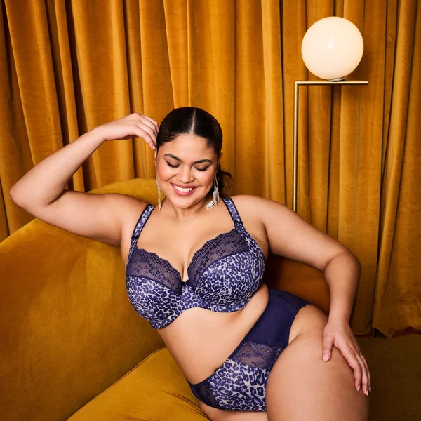 LUCIE Soutien-Gorge Plongeant - STRETCH Bleu Nuit Elomi
