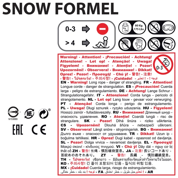 Luge Snow formel rouge enfant avec frein et volant
