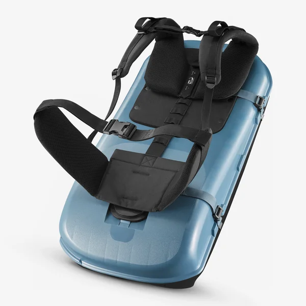 Luge à porter en sac à dos de randonnée adulte, Reverslide 900 gris