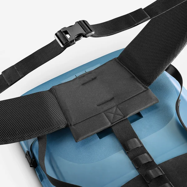 Luge à porter en sac à dos de randonnée adulte, Reverslide 900 gris