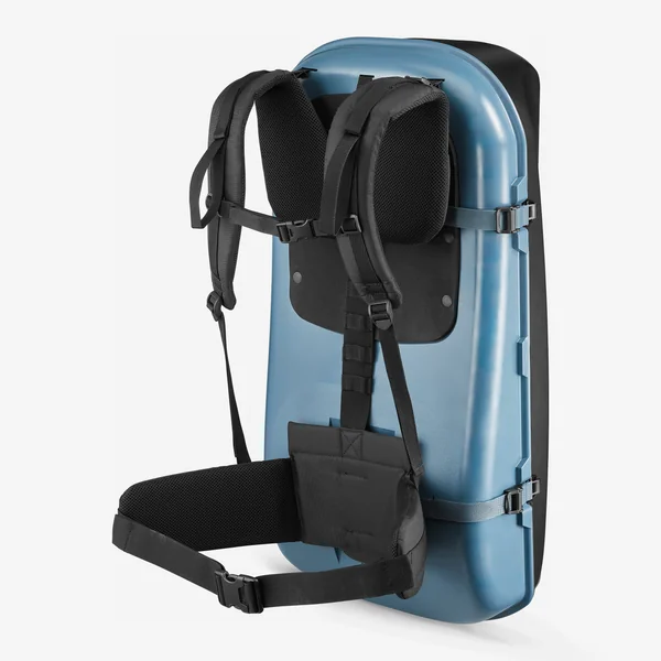 Luge à porter en sac à dos de randonnée adulte, Reverslide 900 gris