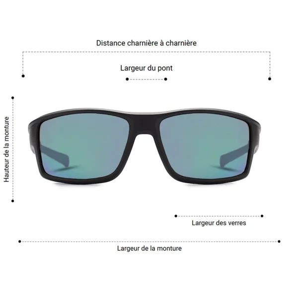 Lunettes de soleil mundaka foil polarisees noir - vert
