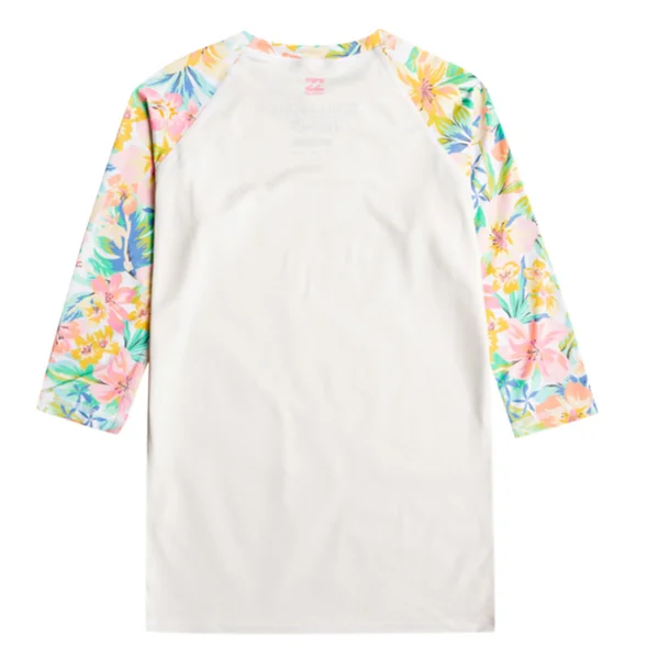Lycra Fille Billabong Swim manches courtes blanc