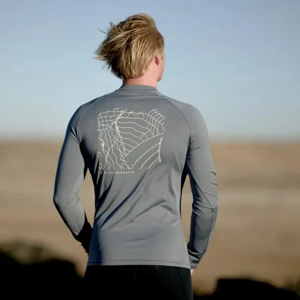 Lycra ion rashguard ls slate blue