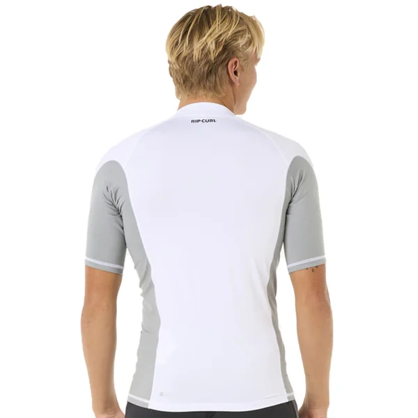 Lycra RIP CURL WAVES Manches Courtes UPF Blanc