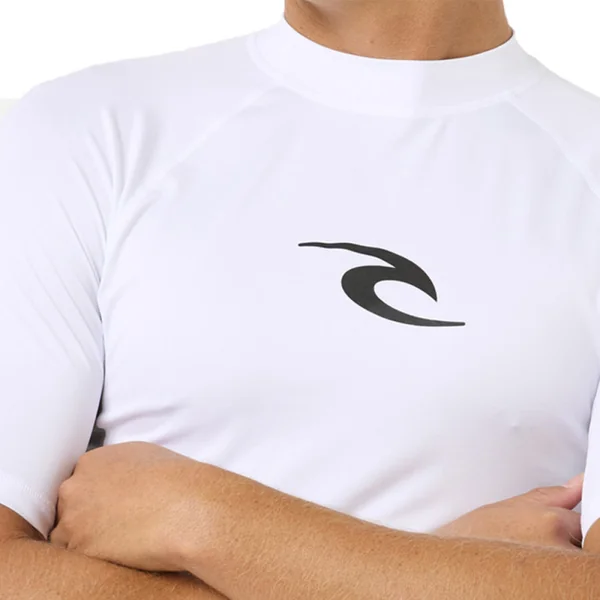 Lycra RIP CURL WAVES Manches Courtes UPF Blanc