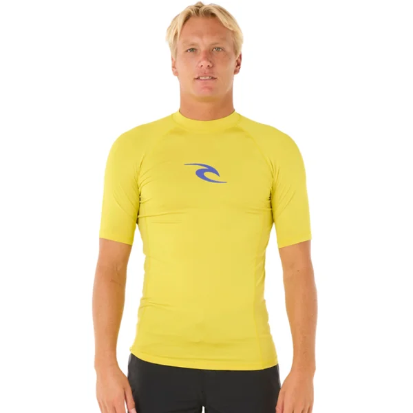 Lycra RIP CURL WAVES Manches Courtes UPF Jaune