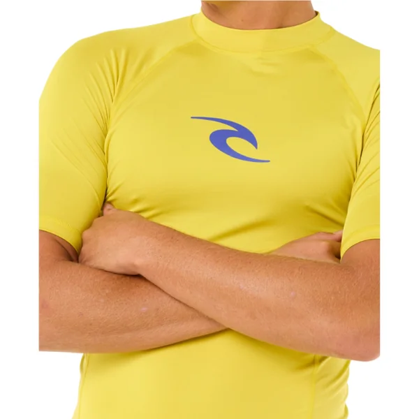Lycra RIP CURL WAVES Manches Courtes UPF Jaune