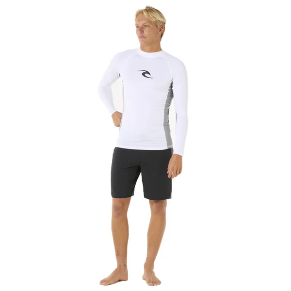 Lycra RIP CURL WAVES Manches Longues Blanc