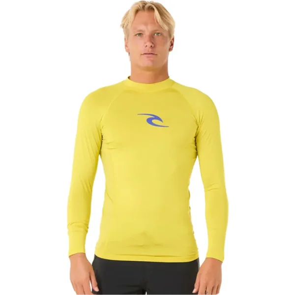 Lycra RIP CURL WAVES Manches Longues UPF Jaune