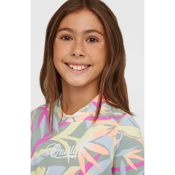Lycra à manches courtes O'Neill Graphic | Green Wmns Tropicana