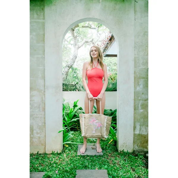 Maillot 1 pièce Sicile rouge
