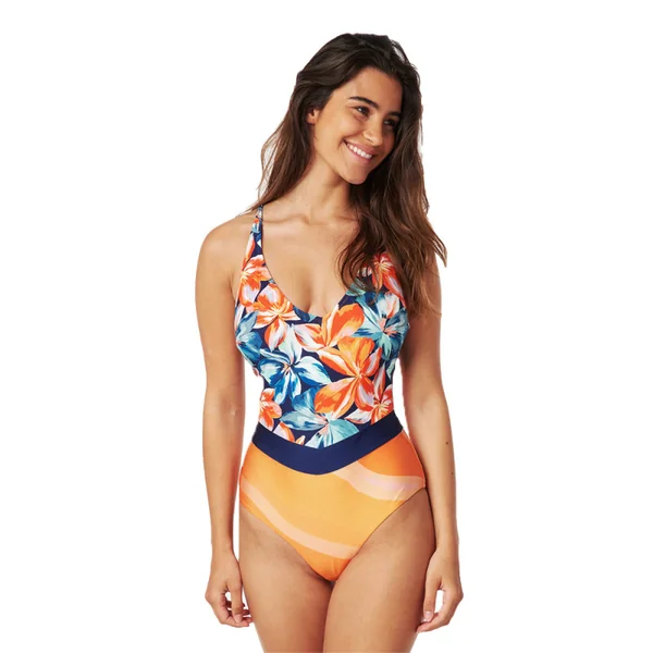Maillot de bain 1 pièce Bliss bloom Bleu Femme Rip Curl
