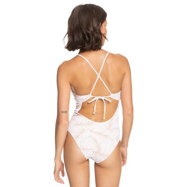 Maillot de bain 1 pièce Palm tree dreams beige Roxy