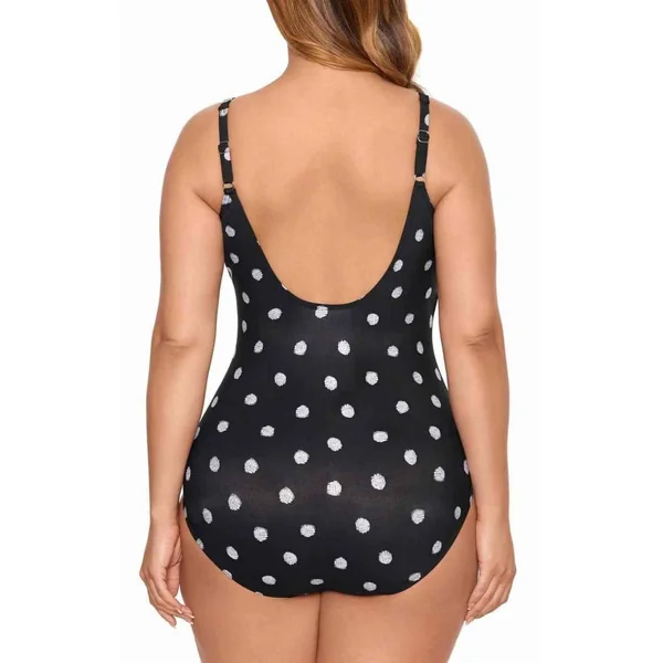 Maillot de bain 1 pièce plongeant bonnet E-G