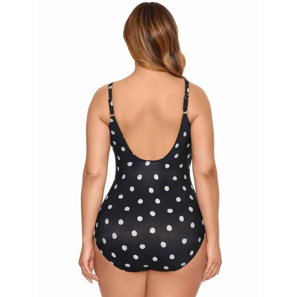 Maillot de bain 1 pièce plongeant bonnet E-G