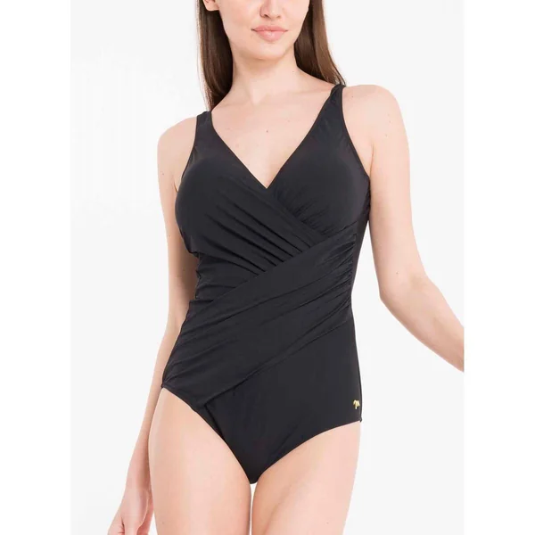 Maillot de bain 1 pièce plongeant - Noir