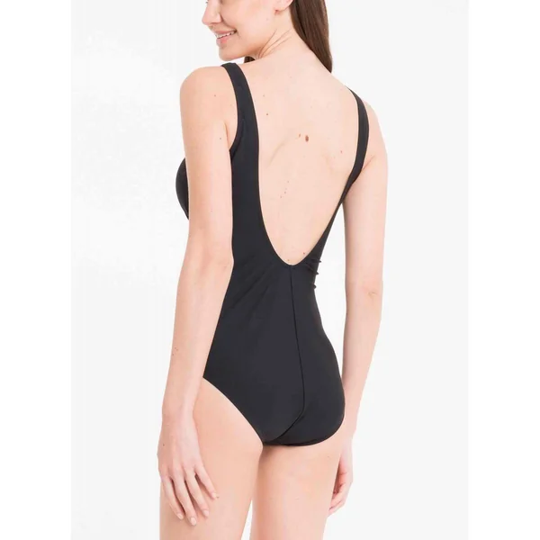 Maillot de bain 1 pièce plongeant - Noir