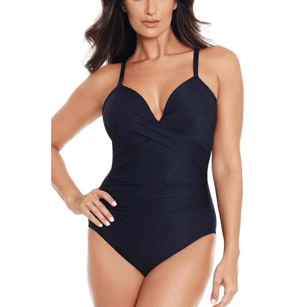 Maillot de bain 1 pièce plongeant