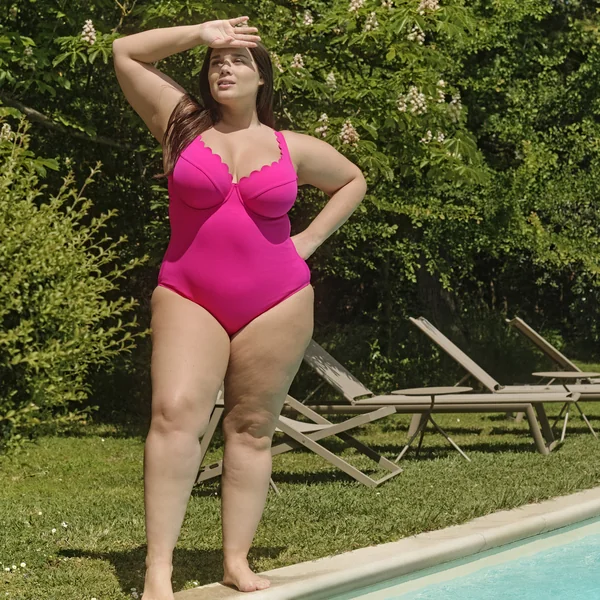 Maillot de bain Plongeant une pièce - Magenta Panache Maillot Spirit