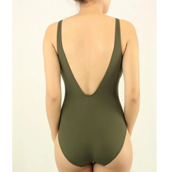 Maillot de bain une pièce sans armatures dos nu