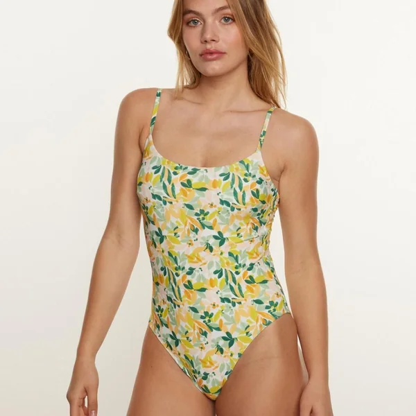 Maillot une pièce jaune Capeline Brigitte Bardot