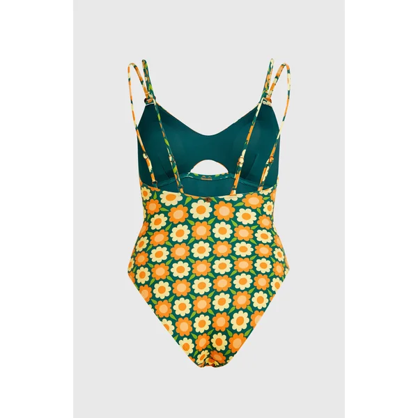 Maillot une pièce O'Riginals | Green Retro Flower