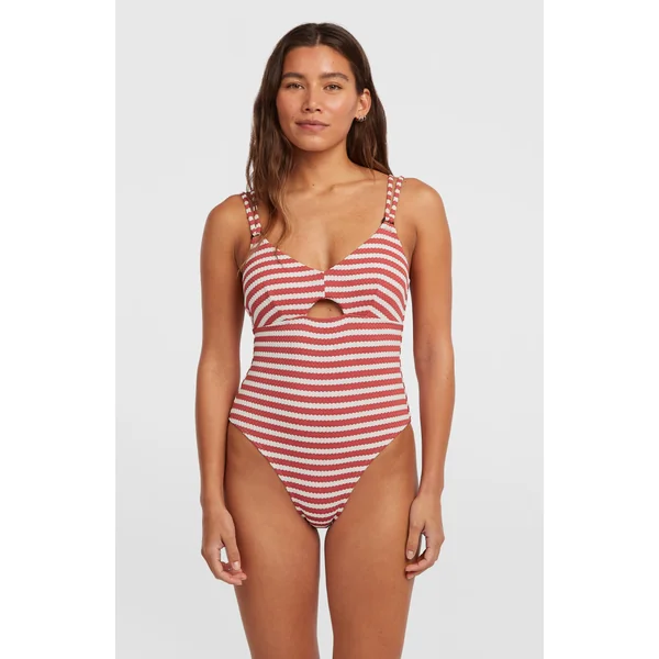 Maillot une pièce O'Riginals | White/Red Originals Stripe