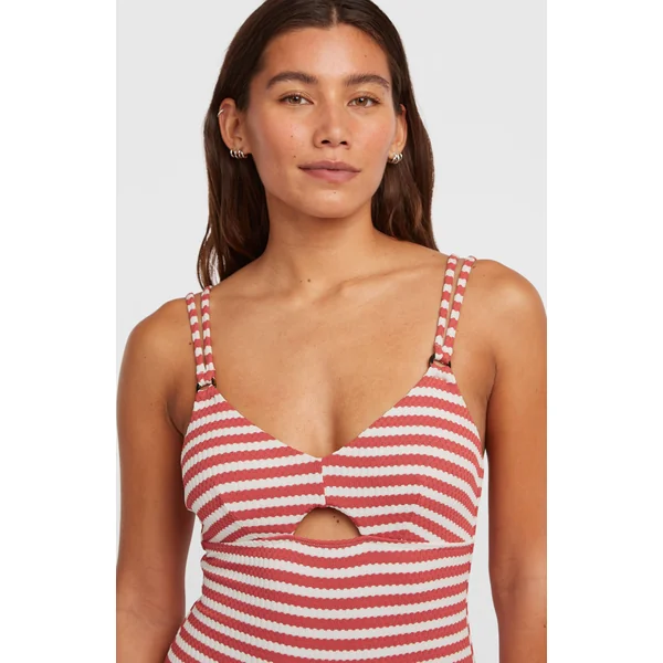 Maillot une pièce O'Riginals | White/Red Originals Stripe