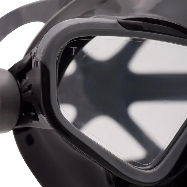 Masque chasse sous-marine/apnée bi-hublot micro volume et anti buée, Falcon noir