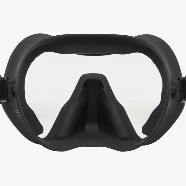 Masque plongée, chasse sous-marine et apnée mono verre anti buée, Skyline noir