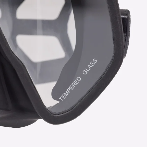 Masque plongée, chasse sous-marine et apnée mono verre anti buée, Skyline noir