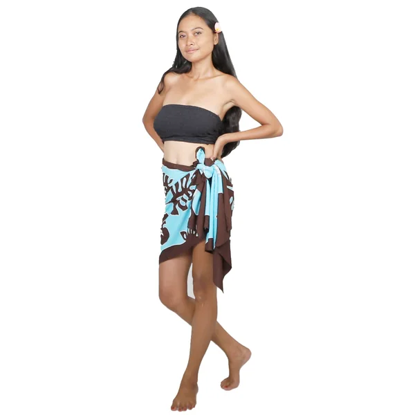 Mini Paréo Tifaifai turquoise
