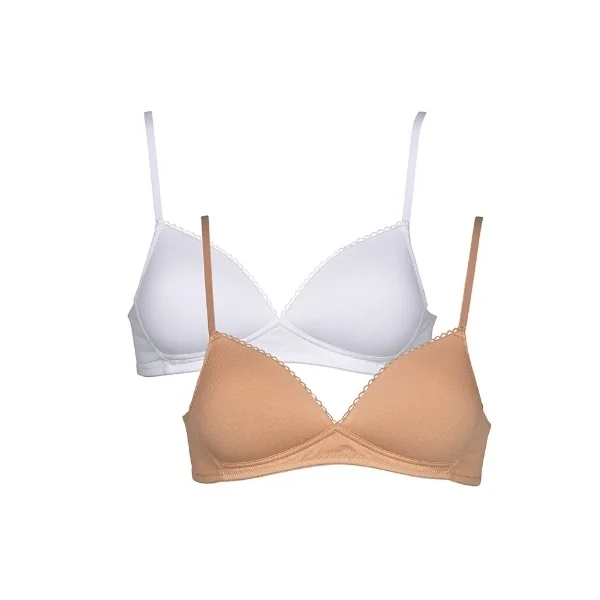 Mon Basic par After Eden Comfy blanc soutien-gorge sans armatures en dentelle