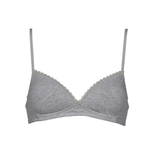 Mon Basic par After Eden Comfy rose/gris soutien-gorge sans armatures en dentelle