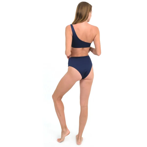 Monokini asymètrique bleu marine