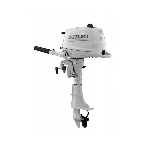 Moteur hors-bord 4T SUZUKI 6 CV arbre long blanc - SUZUKI